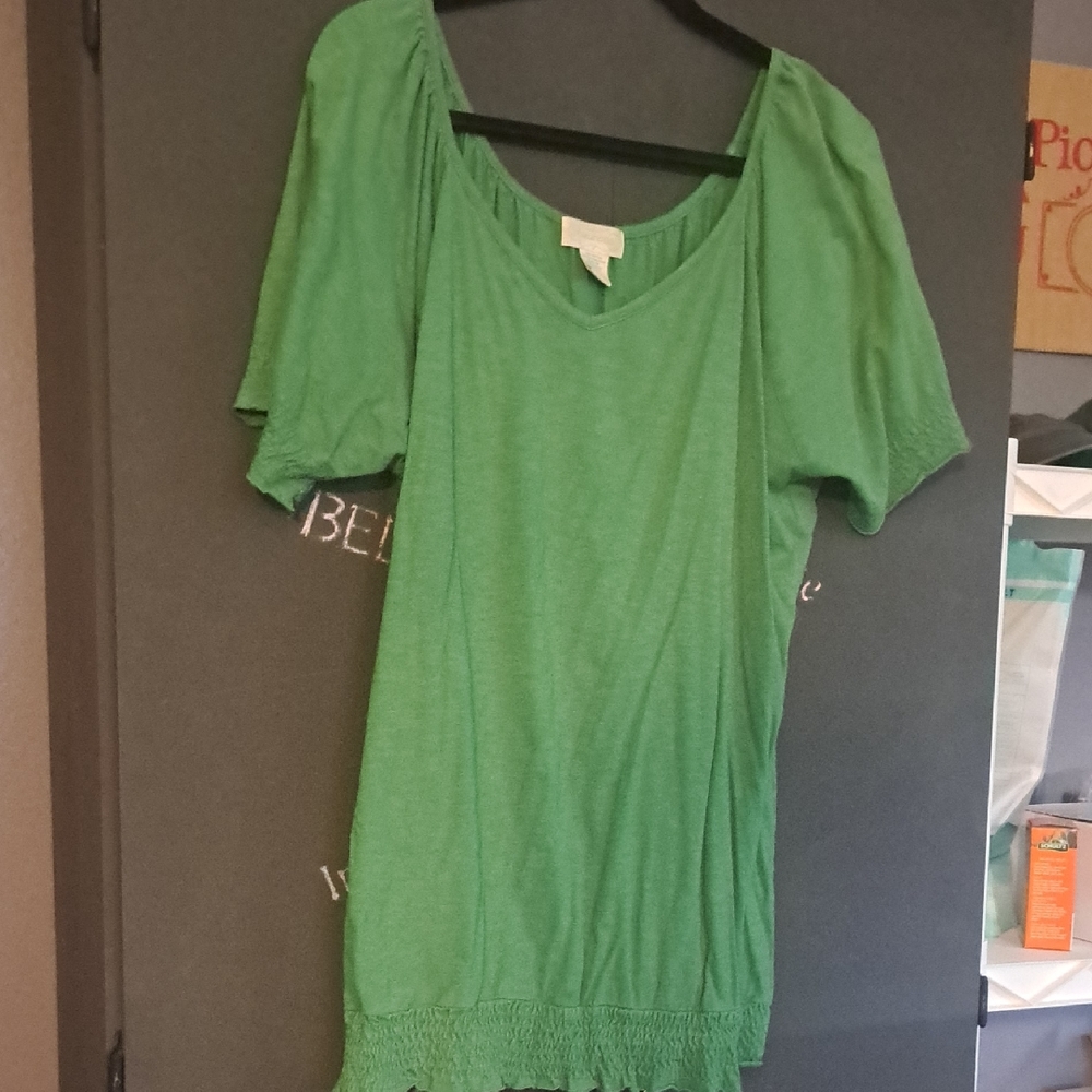 Maurices Vibrant Green Blouse